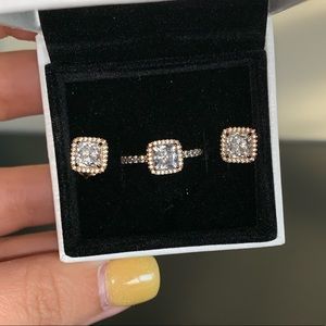 Pandora Timeless Elegance Ring in Rose Gold